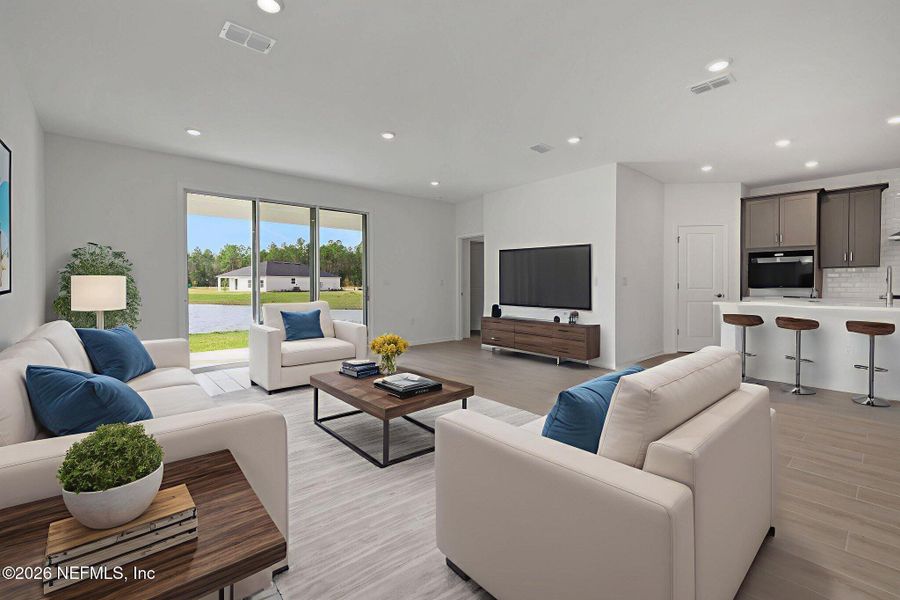 Furnished interior view inside a new home in Brook Forest, St. Augustine (Image 11).