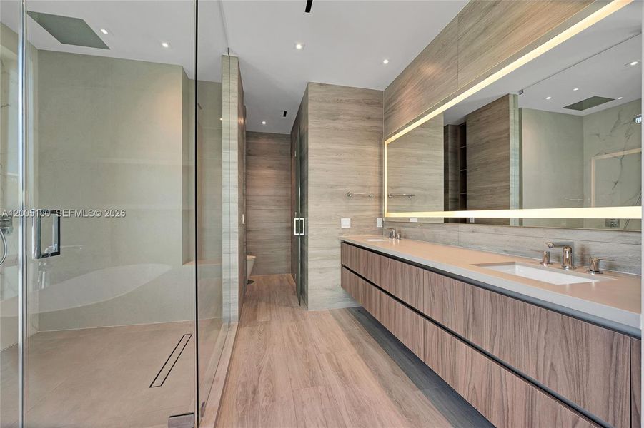 Furnished interior view inside a new home in , Miami (Image 15).