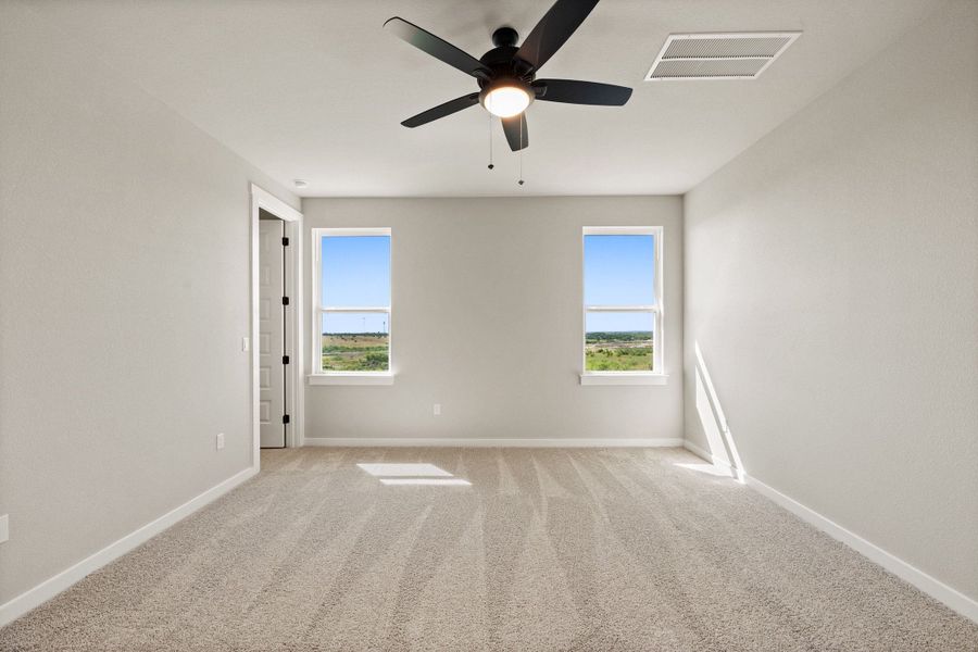 Spacious, unfurnished interior of a new home in Terrace Collection At Turner's Crossing, Buda (Image 35).