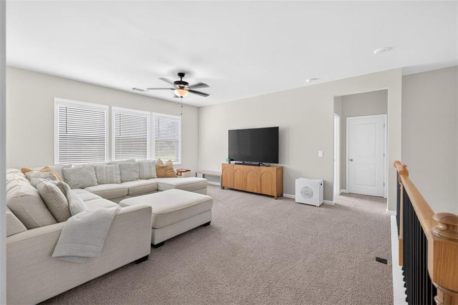 Furnished interior view inside a new home in Porches at Mobley Lake, Dacula (Image 38).