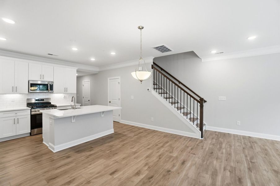 Furnished interior view inside a new home in Harrisburg Village Townhomes, Harrisburg (Image 14).