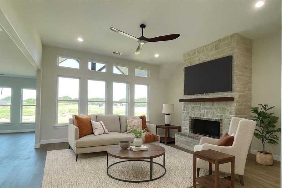 Furnished interior view inside a new home in , Denison (Image 4). Furnished interior view inside a new home in , Denison (Image 4).