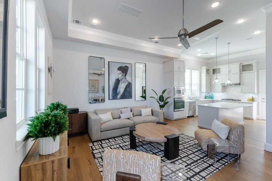 Warm, inviting, functional, and luxurious first floor living. Warm, inviting, functional, and luxurious first floor living.