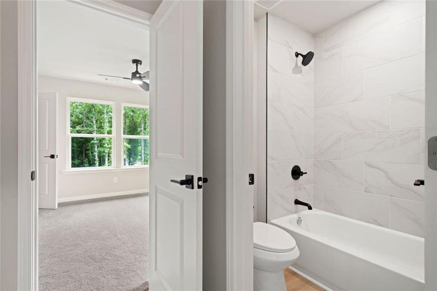 Furnished interior view inside a new home in , White (Image 9). Furnished interior view inside a new home in , White (Image 9).
