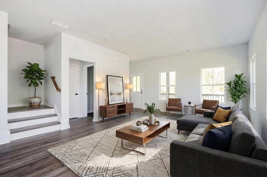 Furnished interior view inside a new home in , Atlanta (Image 5).