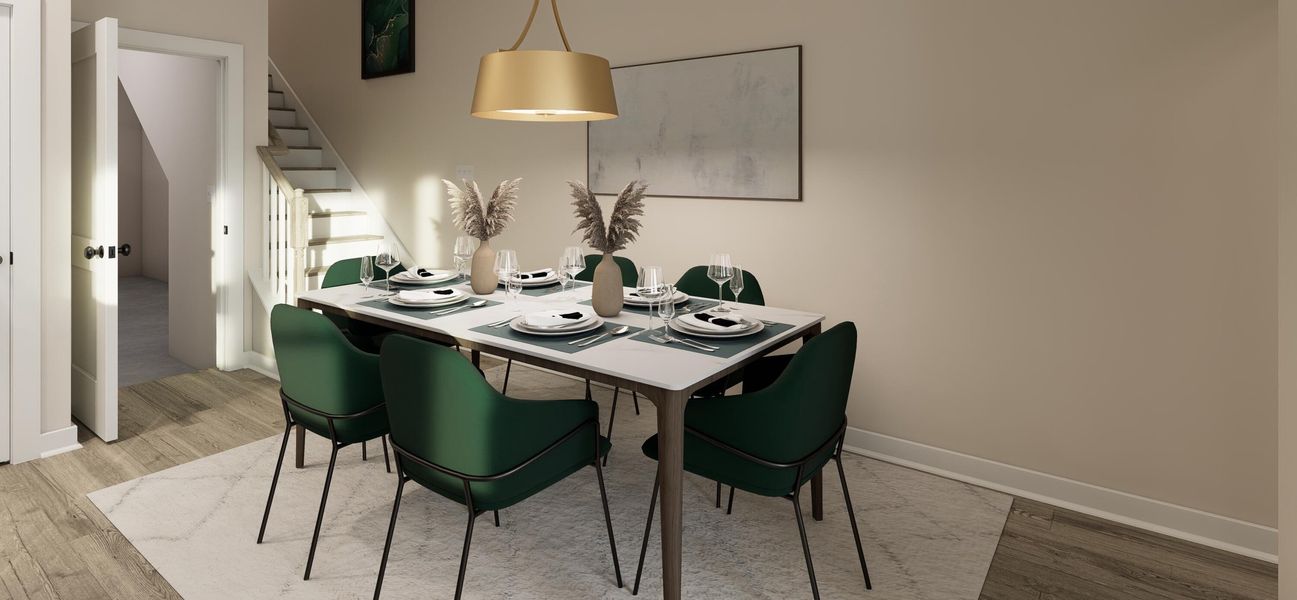 Furnished interior view inside a new home in , Charleston (Image 7).