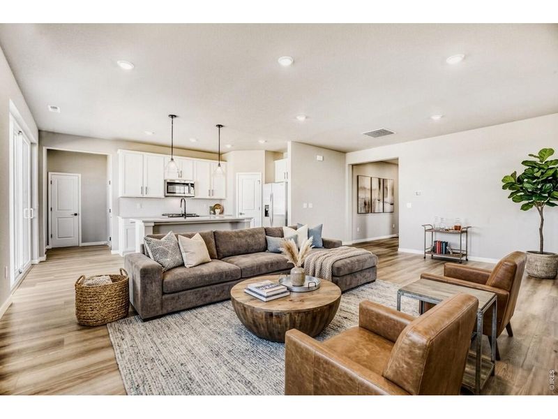 Furnished interior view inside a new home in Farmstead, Berthoud (Image 10). Furnished interior view inside a new home in Farmstead, Berthoud (Image 10).