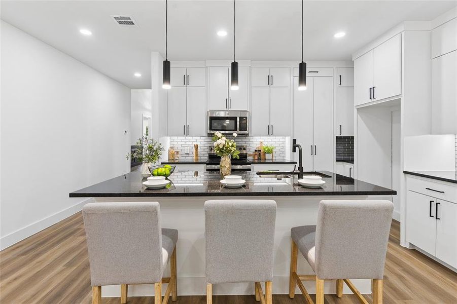 Furnished interior view inside a new home in , Dallas (Image 18).