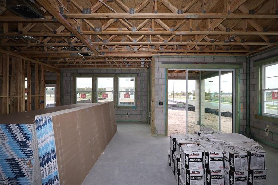In-progress construction of a new home in Center Lake on the Park, St. Cloud, FL (Image 15).