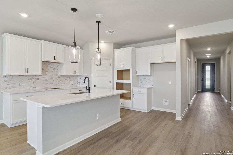 Furnished interior view inside a new home in Arcadia Ridge - Classic Series, San Antonio (Image 8). Furnished interior view inside a new home in Arcadia Ridge - Classic Series, San Antonio (Image 8).