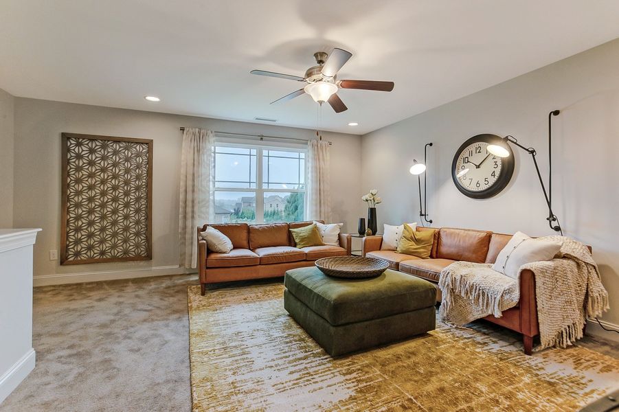 Representative furnished interior of a home built from the Ashton by Keystone Homes NC in Weybridge, Burlington (Image 52).