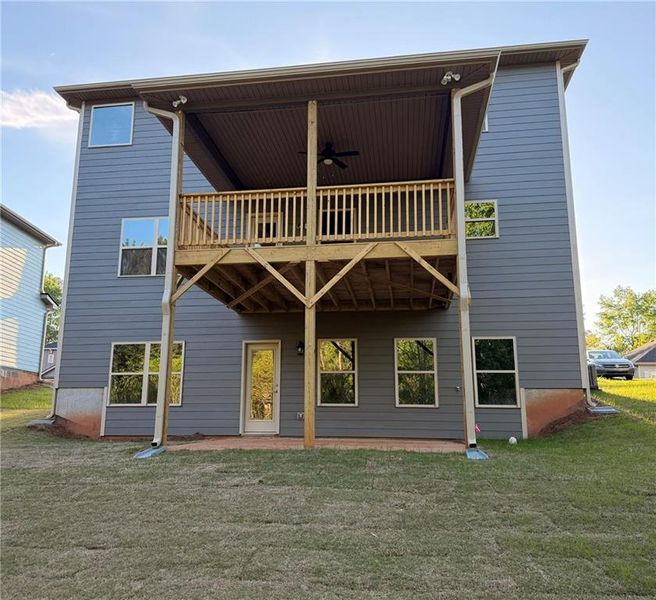 Exterior details and patio area of a home in Magnolia Villas, Cornelia (Image 22).