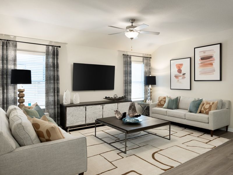 Furnished interior view inside a new home in Flora, Hutto (Image 7).