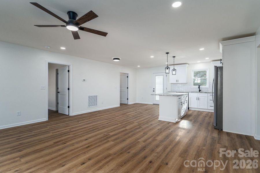 Kitchen looking from living room