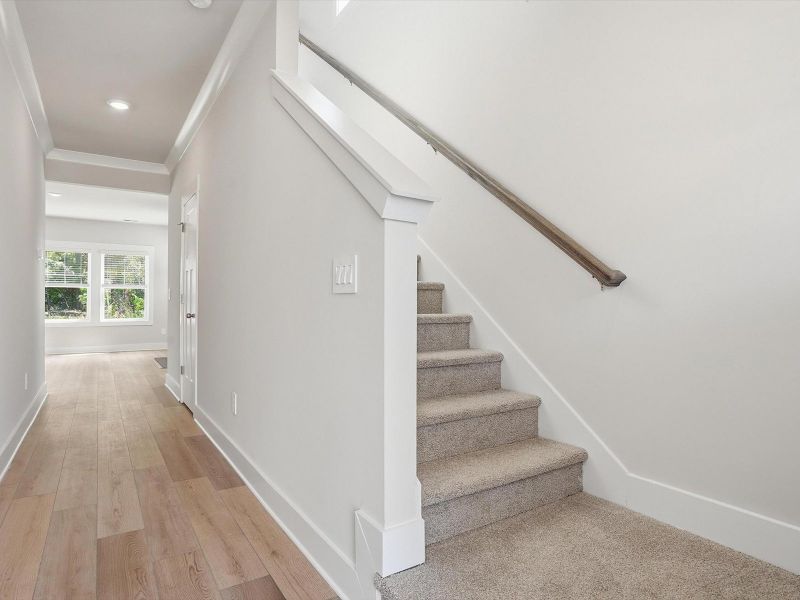 Spacious, unfurnished interior of a new home in Crossing at Abner Creek, Greer (Image 9). Spacious, unfurnished interior of a new home in Crossing at Abner Creek, Greer (Image 9).