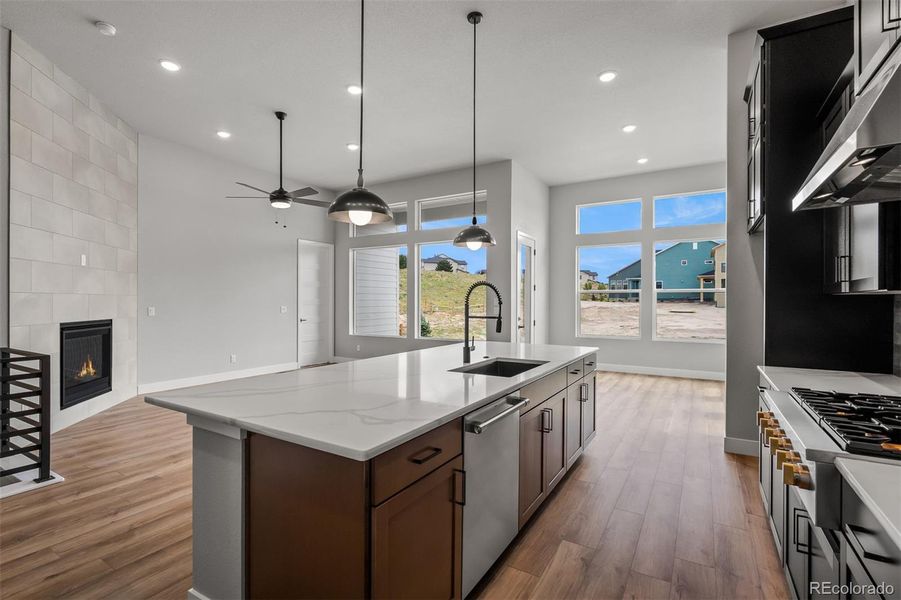 Furnished interior view inside a new home in Cloverleaf – Mountainview Collection, Monument (Image 7).