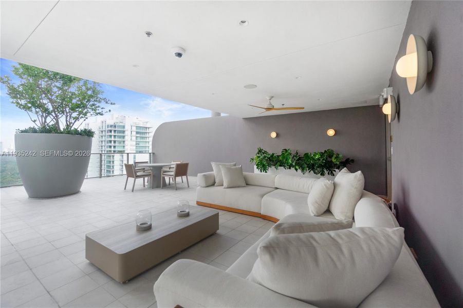 Furnished interior view inside a new home in , Miami (Image 12).