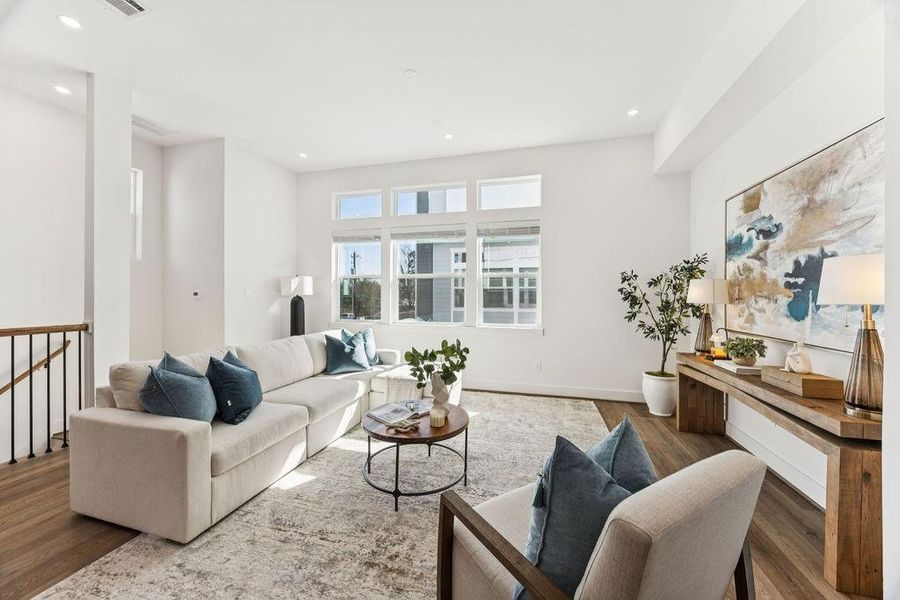 Furnished interior view inside a new home in , Houston (Image 14). Furnished interior view inside a new home in , Houston (Image 14).