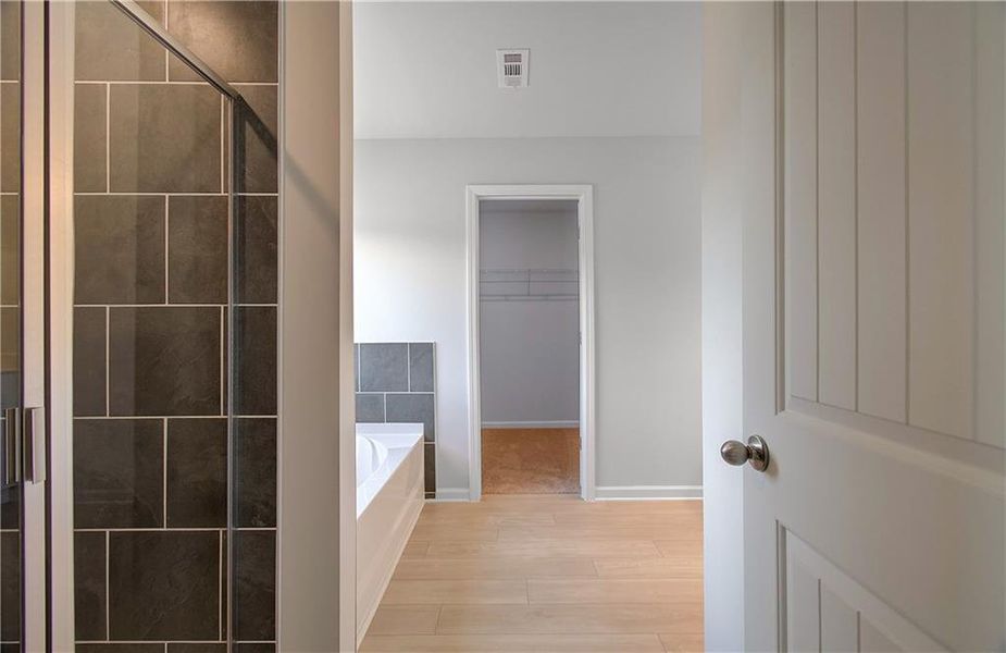 Furnished interior view inside a new home in Enclave at Evergreen, Fairburn (Image 7).