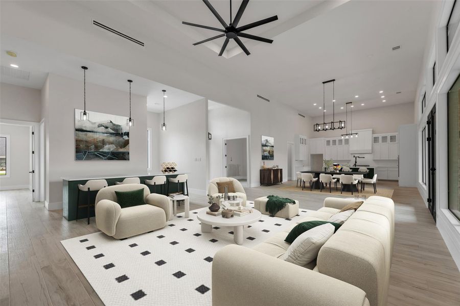 Furnished interior view inside a new home in , College Station (Image 5).