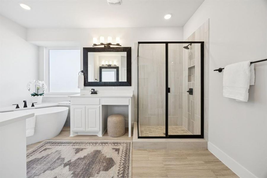 Furnished interior view inside a new home in , Frisco (Image 25).