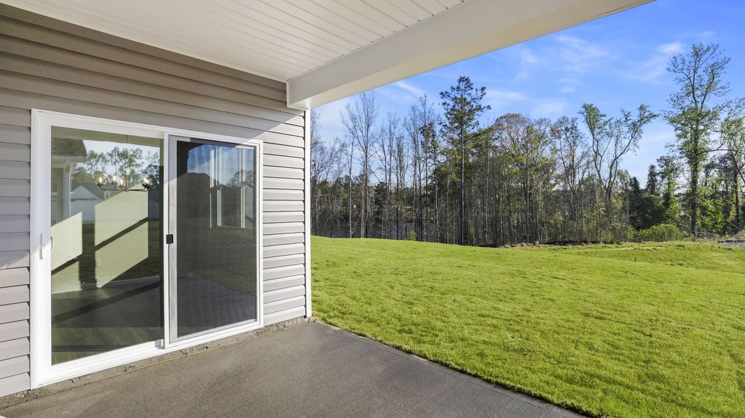 Exterior details and patio area of a home in Seven Oaks, Greenwood (Image 3). Exterior details and patio area of a home in Seven Oaks, Greenwood (Image 3).