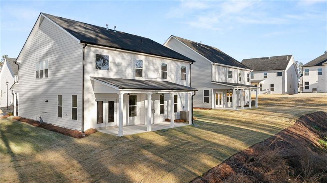Exterior details and patio area of a home in Water Oak Estates, Lawrenceville (Image 24).