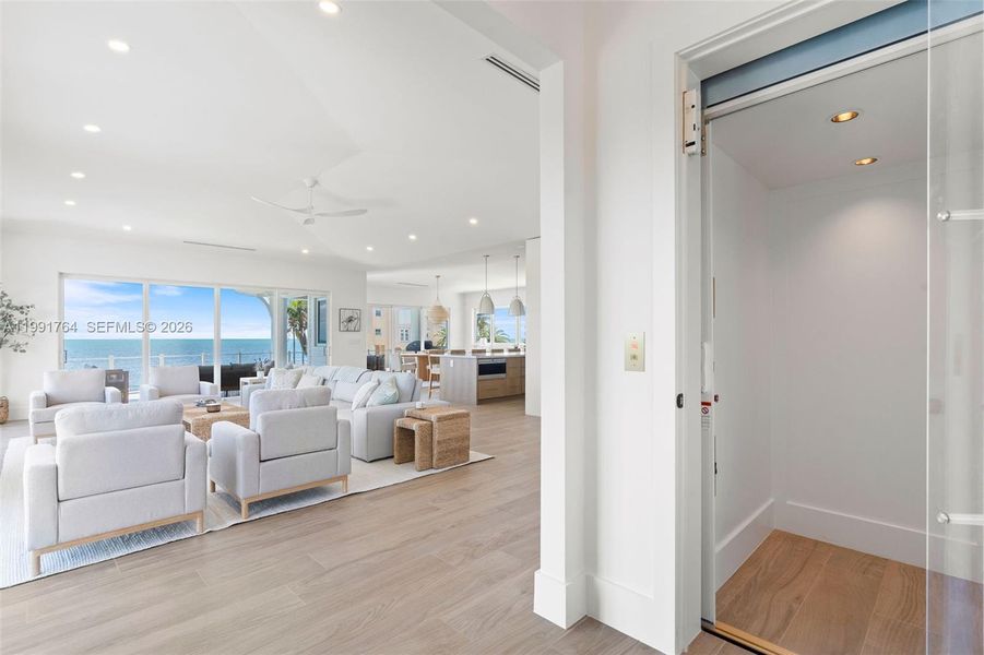 Furnished interior view inside a new home in , Key Largo (Image 42).