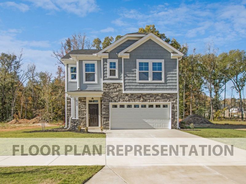 Front Exterior Elevation E | 2078 Plan by Ivey Homes