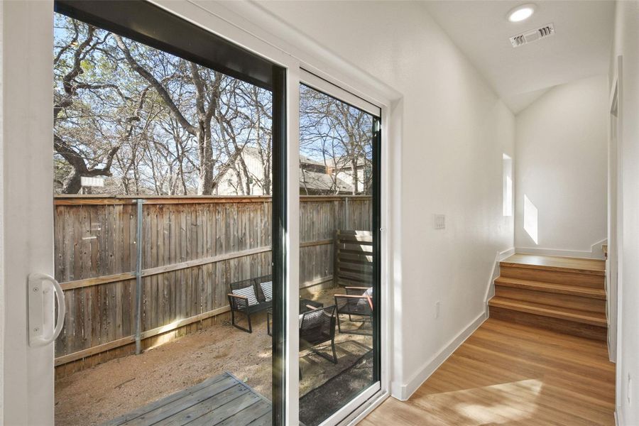 Exterior details and patio area of a home in , Austin (Image 25).