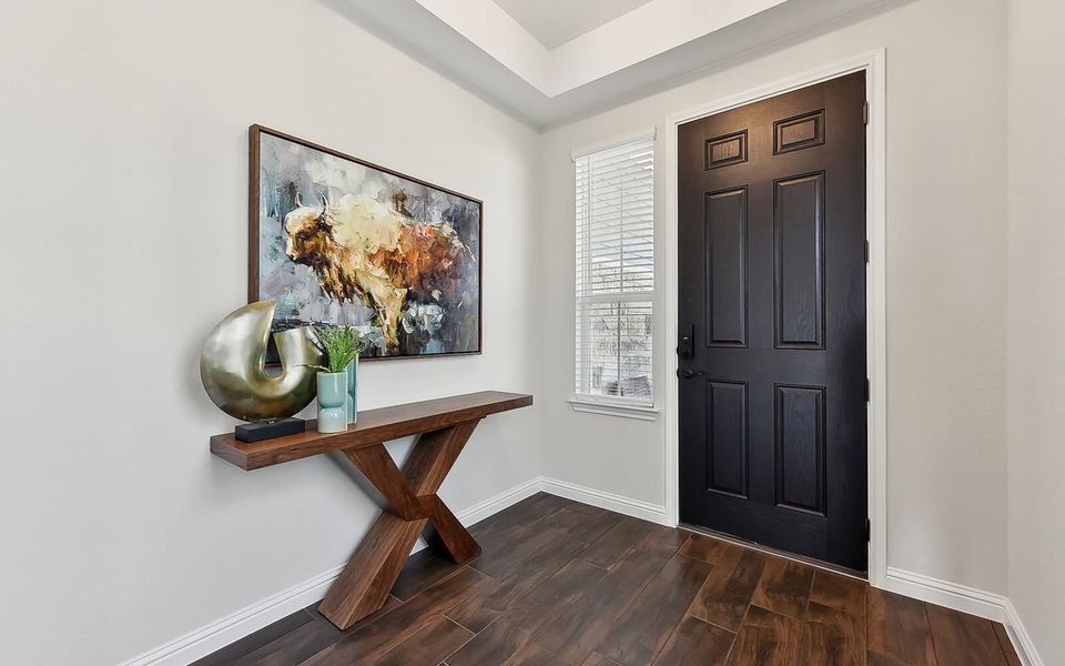 Furnished interior view inside a new home in Kissing Tree, San Marcos (Image 8).