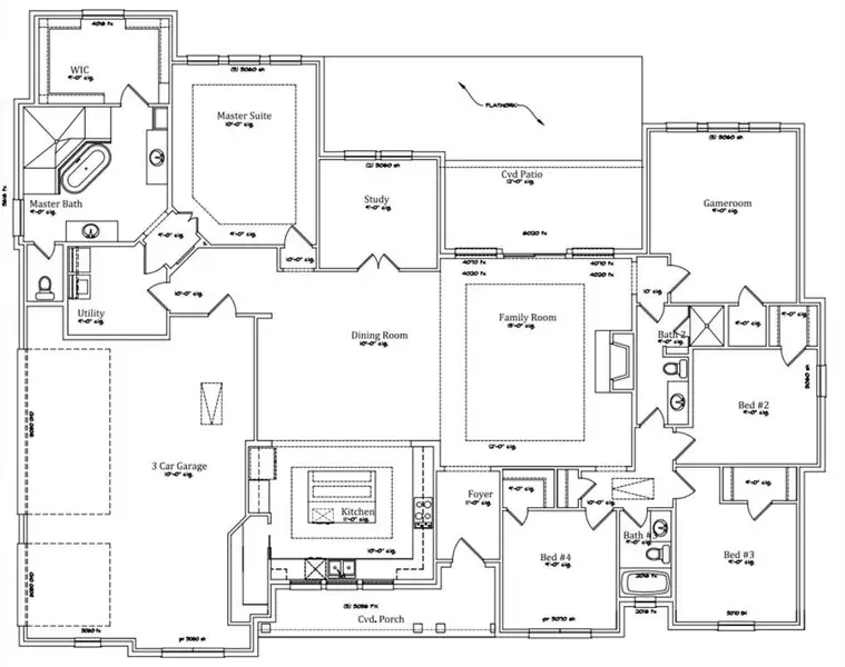 2D floor plan layout of this home in Aledo Heights, Aledo, TX (Image 2). 2D floor plan layout of this home in Aledo Heights, Aledo, TX (Image 2).