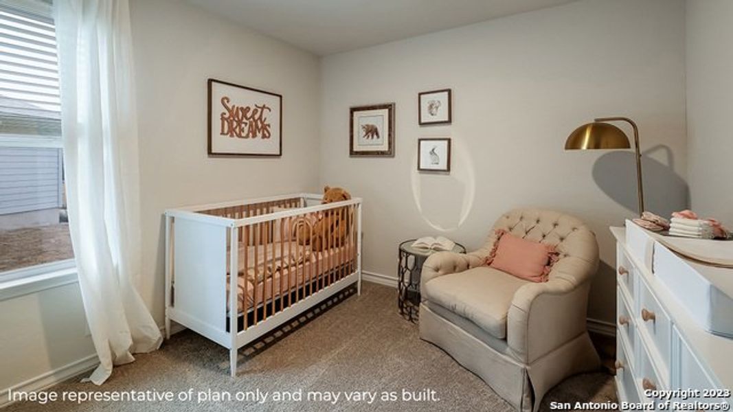 Furnished interior view inside a new home in Brookstone Creek, San Antonio (Image 21).