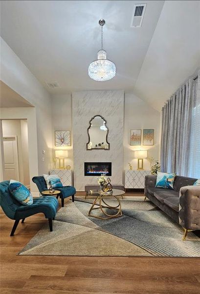 Furnished interior view inside a new home in , Homer (Image 36).
