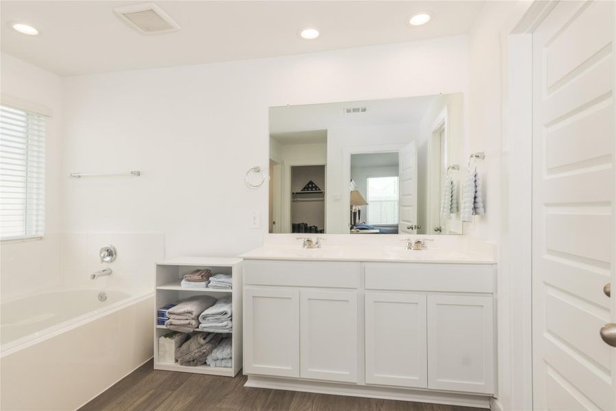Primary Bathroom Double Sinks
