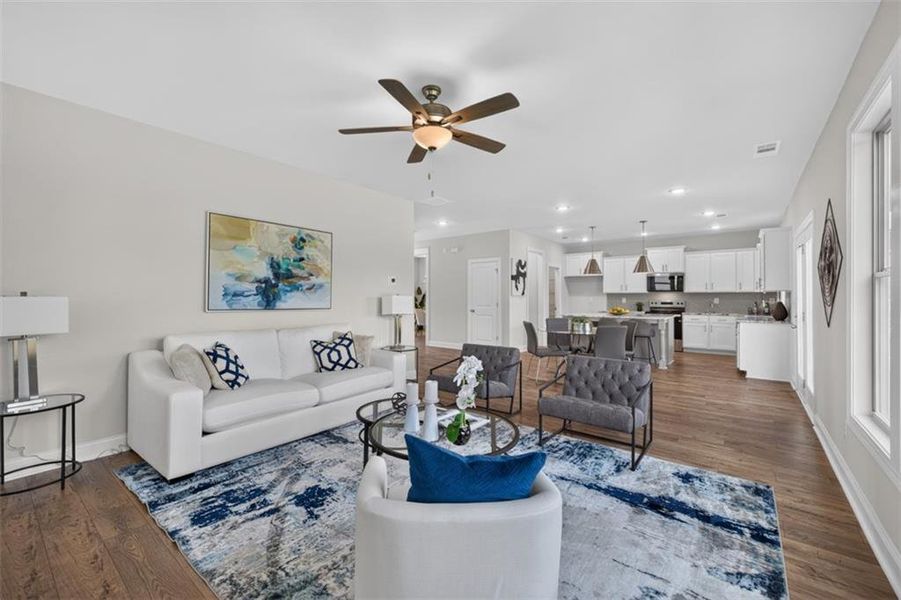 Furnished interior view inside a new home in , Buford (Image 17).