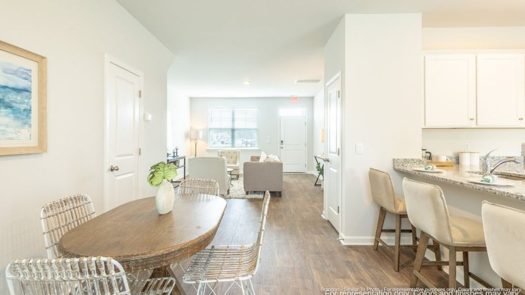 Furnished interior view inside a new home in Carolina Groves, Moncks Corner (Image 7). Furnished interior view inside a new home in Carolina Groves, Moncks Corner (Image 7).