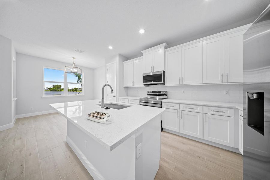 Furnished interior view inside a new home in , Port St. Lucie (Image 3).