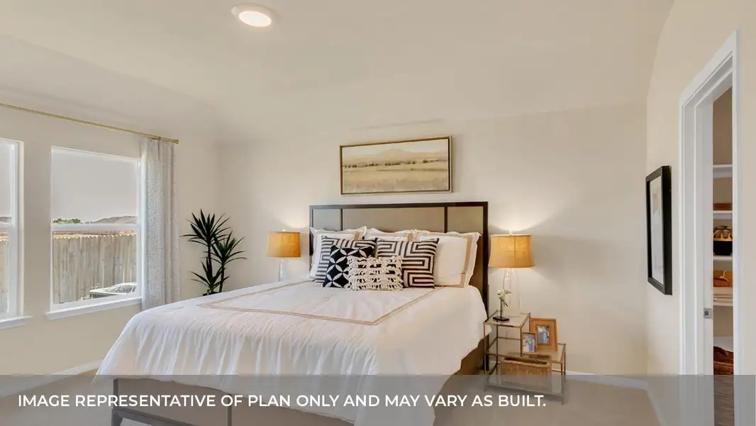 Furnished interior view inside a new home in Trails at Wildhorse, Austin (Image 11).