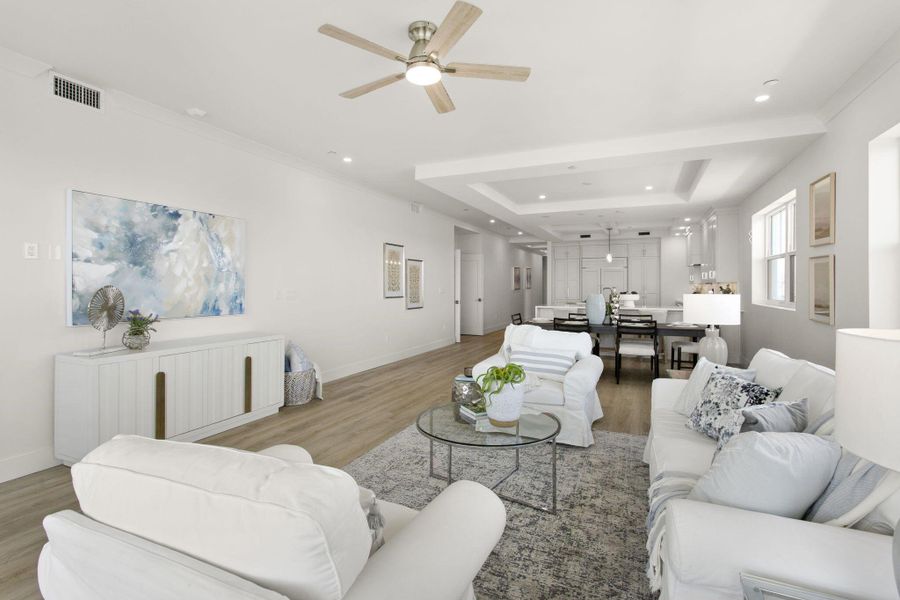 Furnished interior view inside a new home in , Tierra Verde (Image 38).