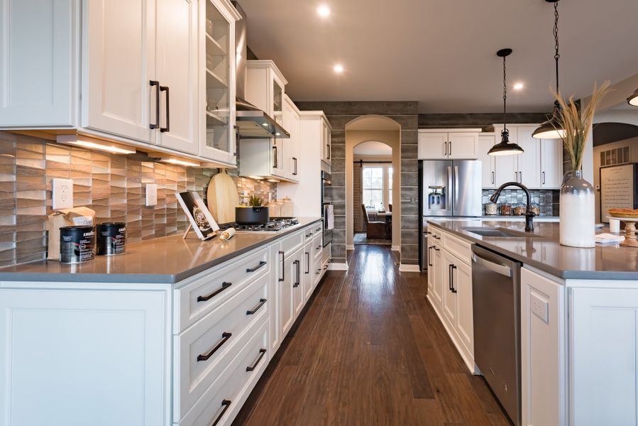Furnished interior view inside a new home in The Estates and Meadows at Floyds Fork, Louisville (Image 15).