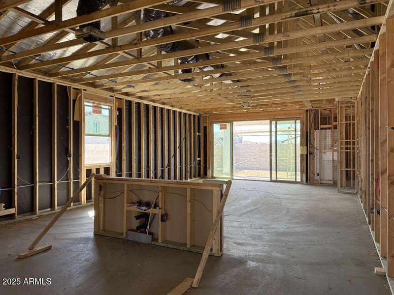 7- Kitchen, great room + dining room 7- Kitchen, great room + dining room