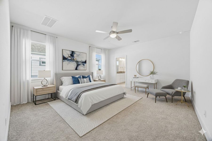 Furnished interior view inside a new home in Chester Ranch Place, Round Rock (Image 3).