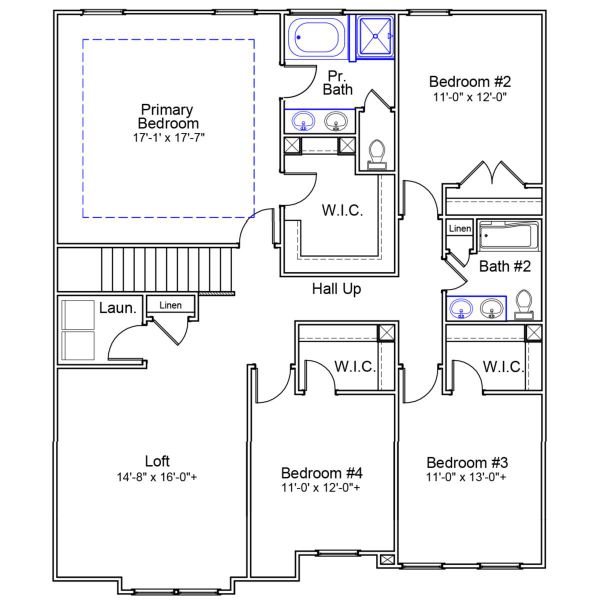 2D floor plan layout of this home in Clairmont, Charlotte, NC (Image 3).