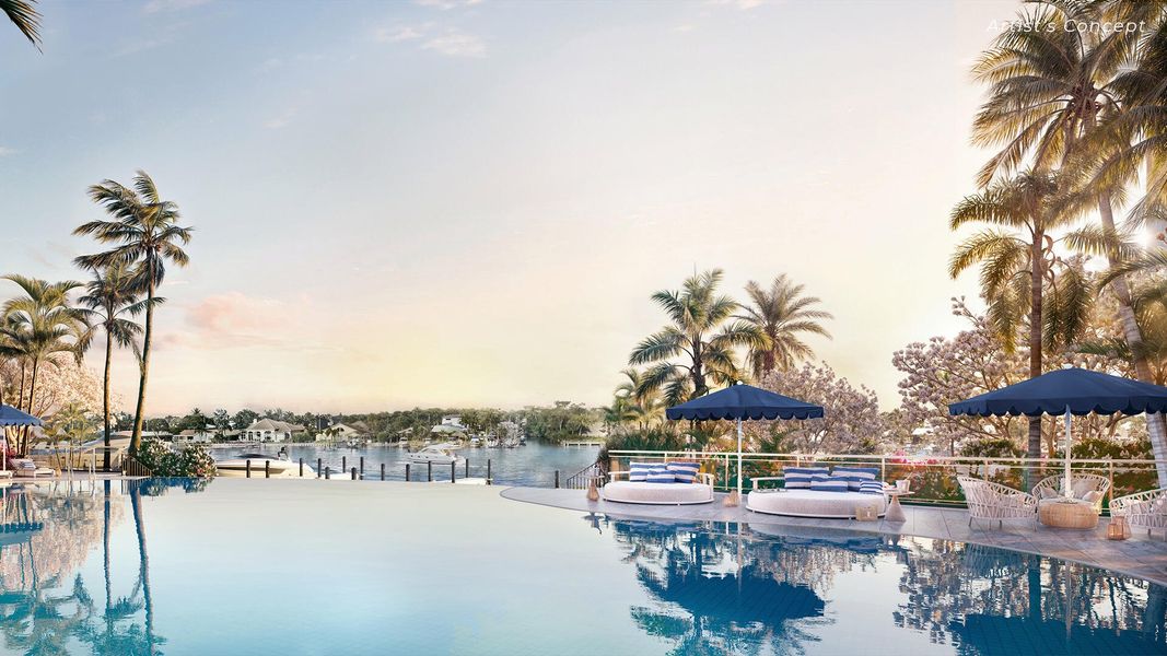 Paradise awaits at the 95 foot resort style pool with lap lane and 12 cabanas (6 are private and available for purchase, (subject to availability) Paradise awaits at the 95 foot resort style pool with lap lane and 12 cabanas (6 are private and available for purchase, (subject to availability)