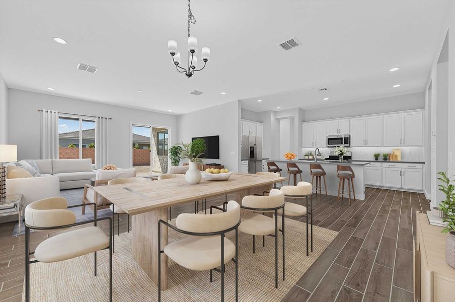 Furnished interior view inside a new home in Combs Ranch, San Tan Valley (Image 4).