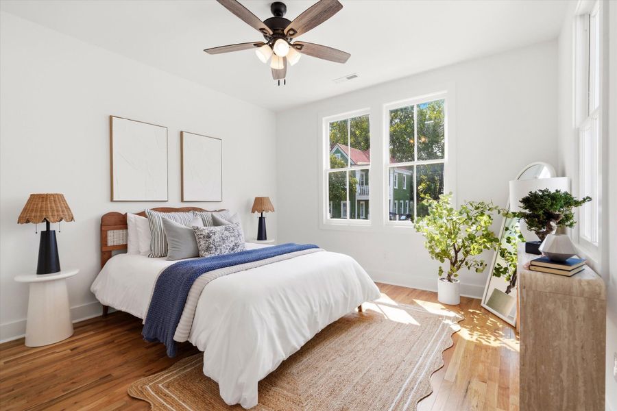 Furnished interior view inside a new home in , Charleston (Image 17).