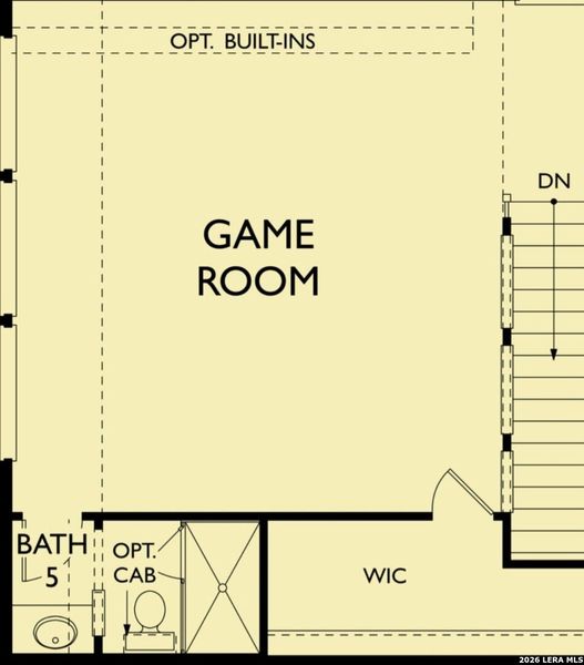 2D floor plan layout of this home in Waldsanger, New Braunfels, TX (Image 5).