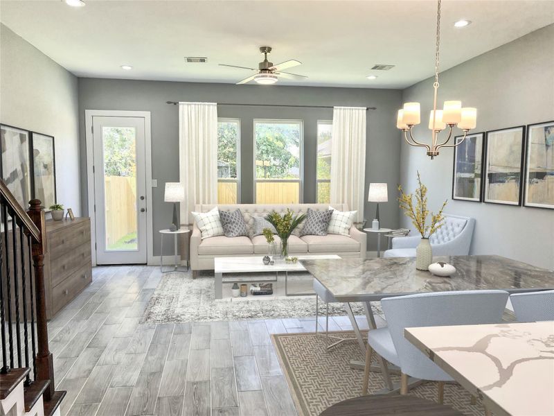 This virtually staged photo showcases a similar floor plan. Note that colors and fixtures may vary. This virtually staged photo showcases a similar floor plan. Note that colors and fixtures may vary.