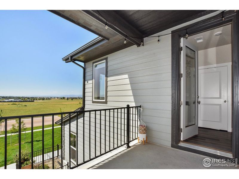 Exterior details and patio area of a home in , Timnath (Image 28).